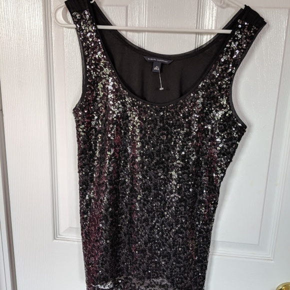 Banana Republic Tops Banana Republic Nwot Black Sequin Tank Top